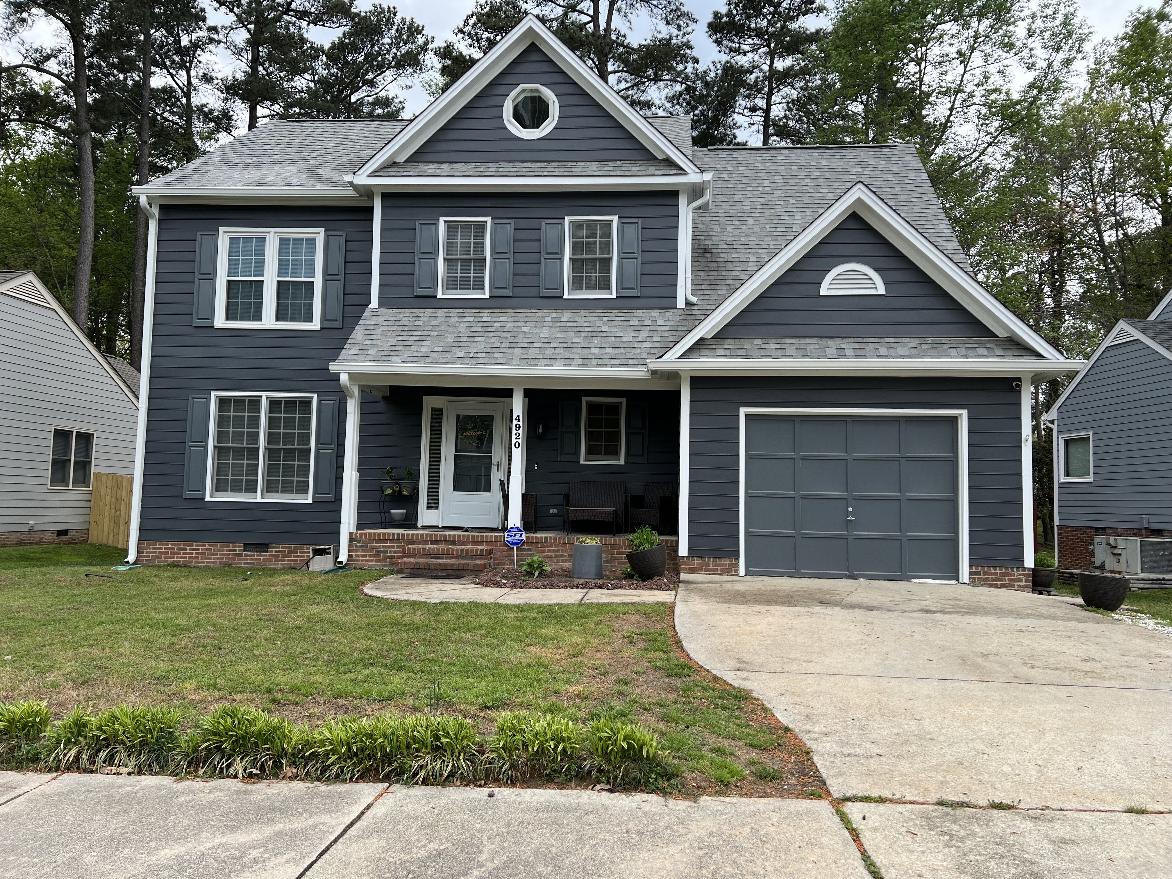 Premium White Gutters with Leaf Blaster Pro in Raleigh, NC